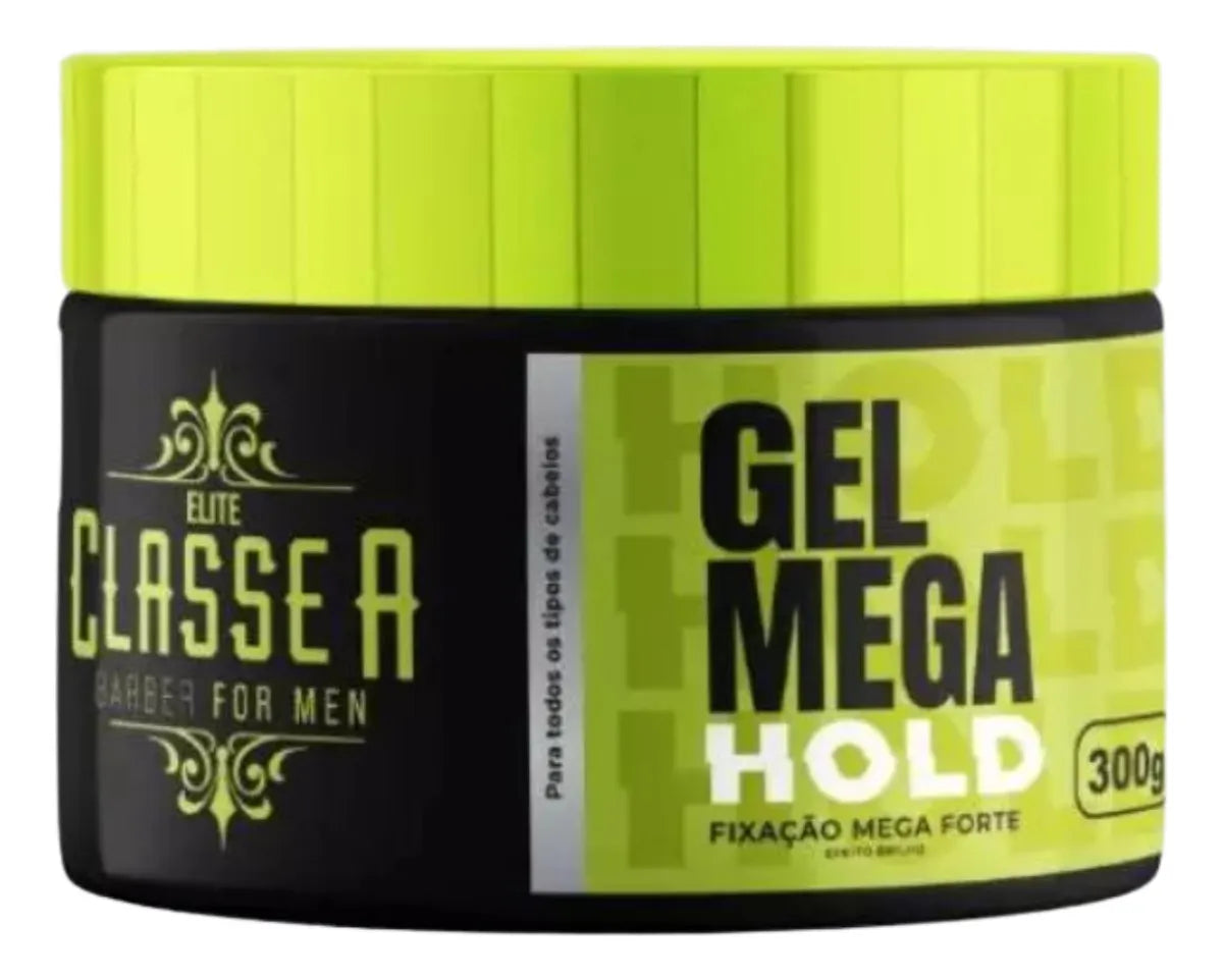 Gel Fixação Mega Forte Classe A 300g Mega Hold Incolor