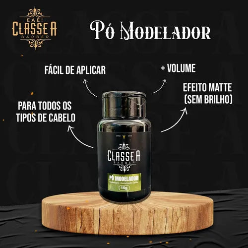 Pomada Modelador Fixador Em Pó Efeito Seco 15g - Classe A