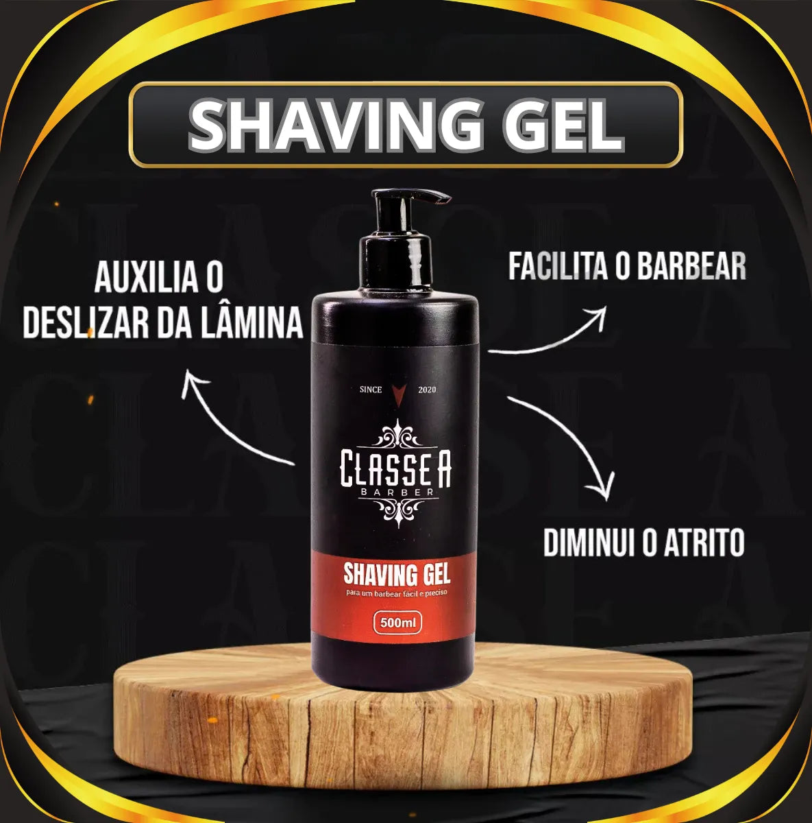 Shaving Gel De Barbear 500g - Classe A