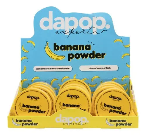 Pó De Banana Fininho Cobertura De Maquiagem Acabamento Matt