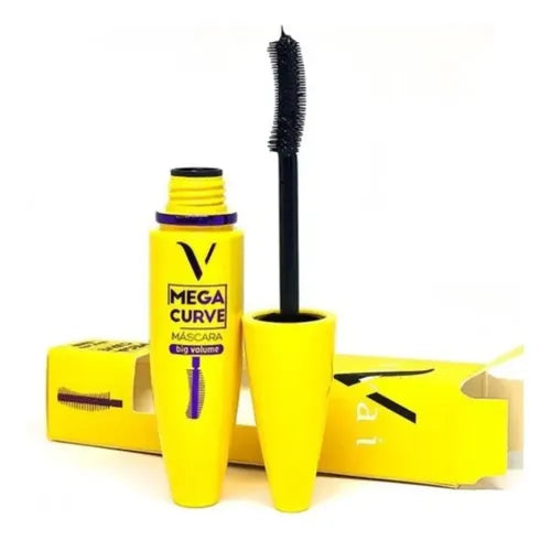 Máscara Para Cílios Mega Curve Vivai Big Volume Cor Preta