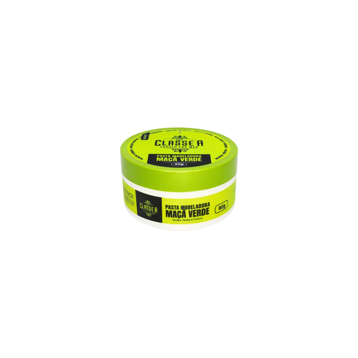 Cera Pomada Maçã Verde Classe A Barber 80g Modela Hidrata