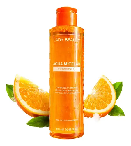 Água Micelar Facial Com Vitamina C Lady Beauty 310ml