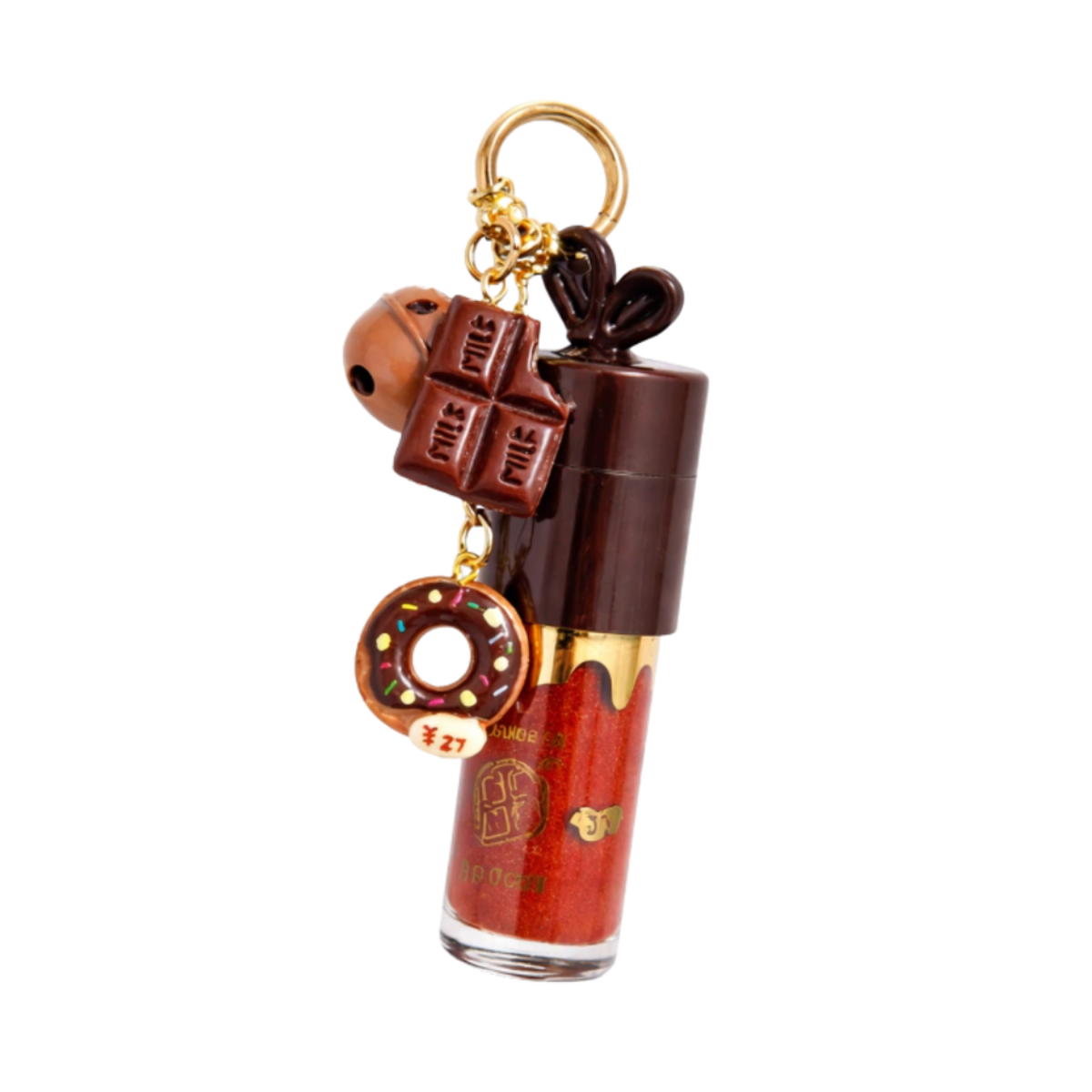 Lip Gloss Labial Chocolate C/ Chaveiro Mar Angel Kiss
