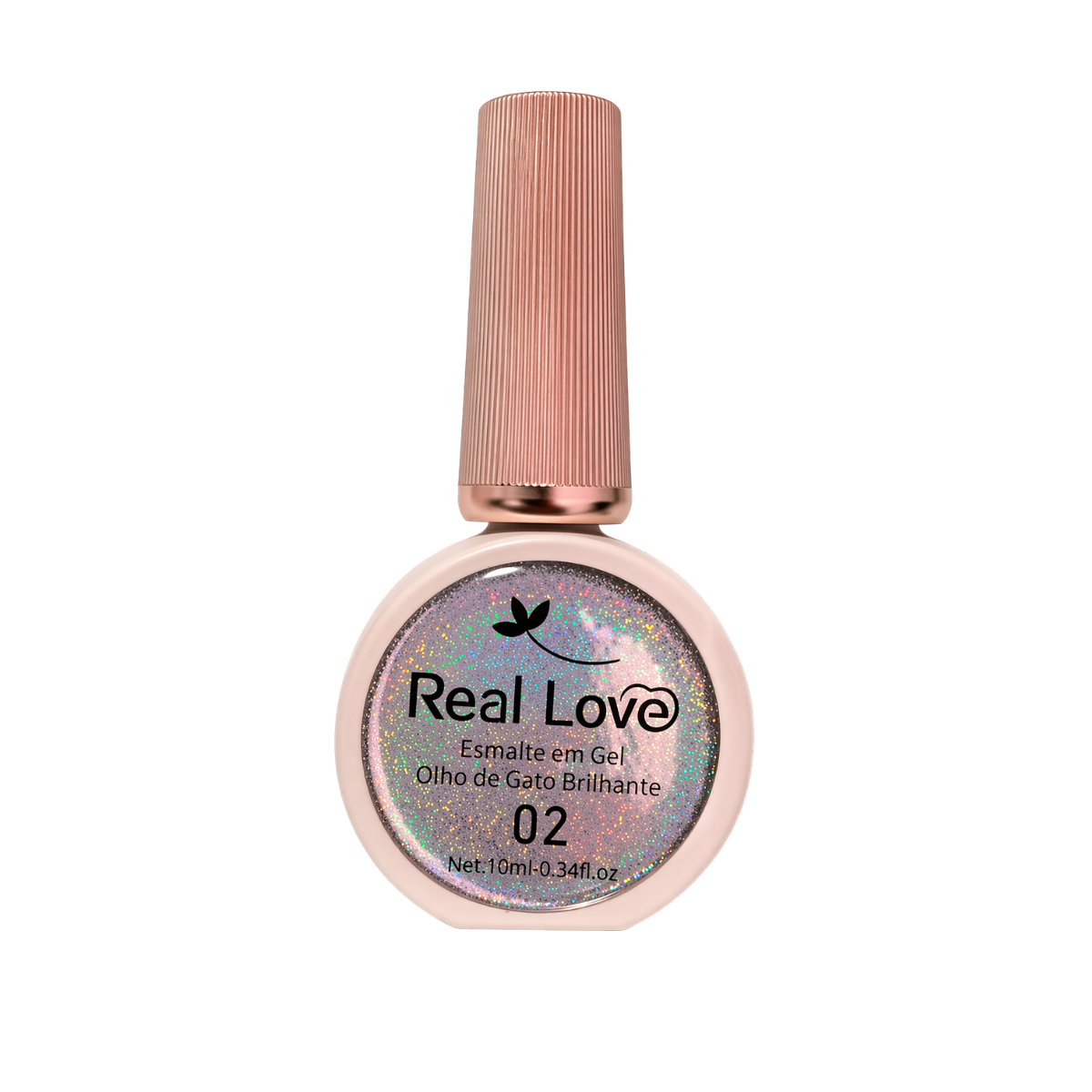 Esmalte Em Gel Refletivo Glitter Olho De Gato Cor: 02 10ml