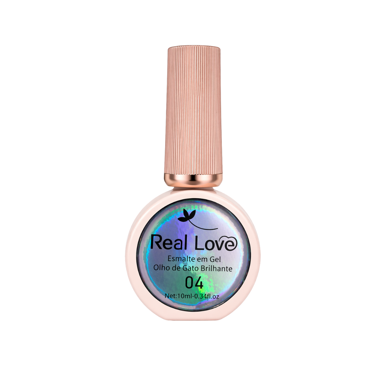 Esmalte Em Gel Refletivo Glitter Olho De Gato Cor: 04 10ml