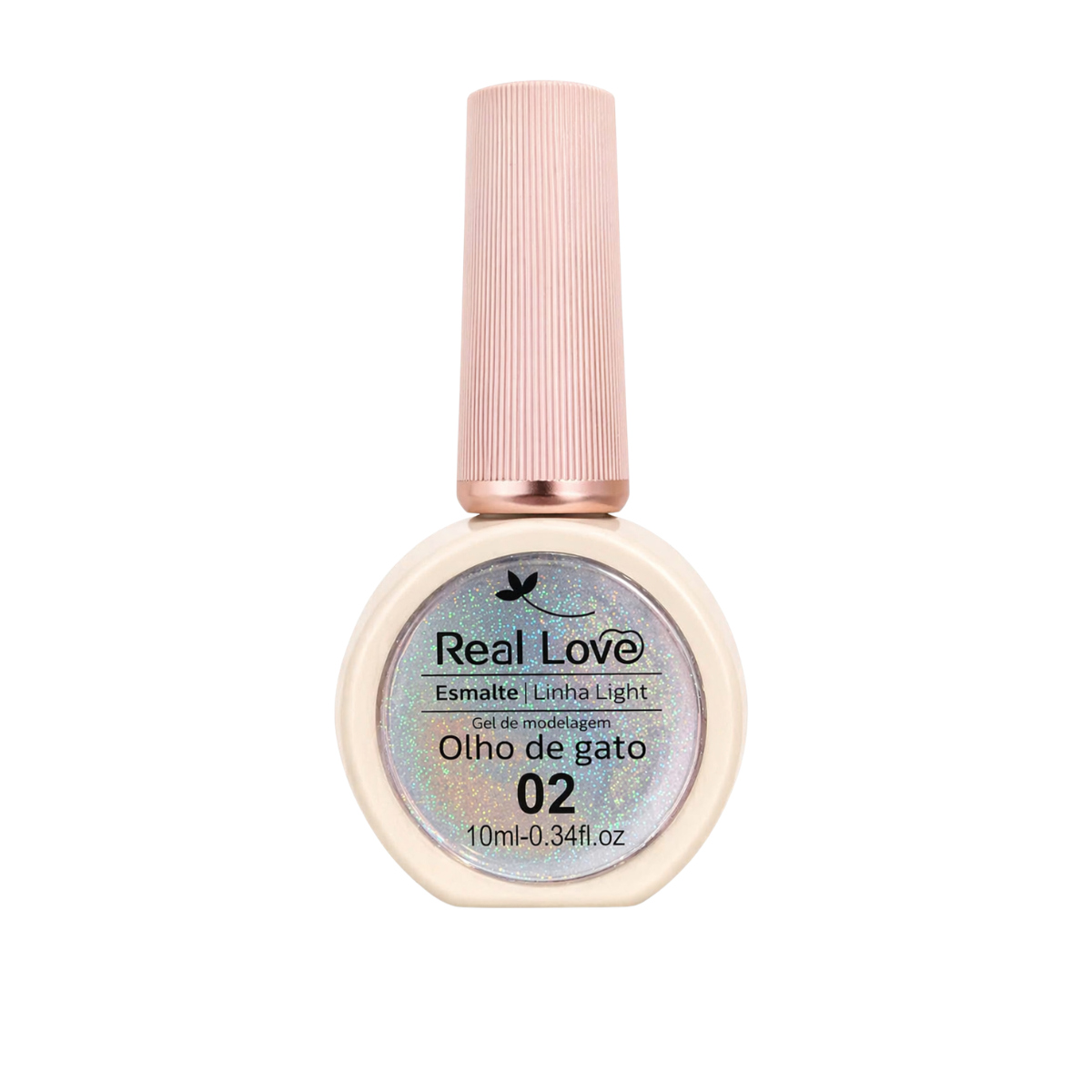 Esmalte Olho De Gato Real Love LT-41 Cor 02 Glitter 10ml