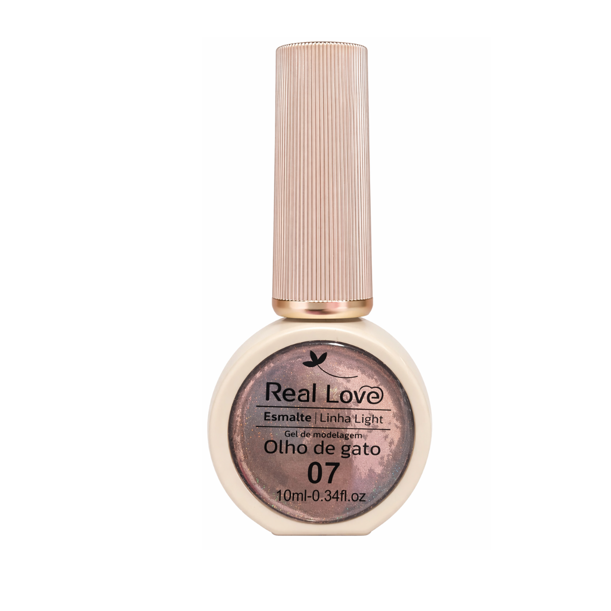 Esmalte Olho De Gato Real Love LT-41 Cor 07 Glitter 10ml