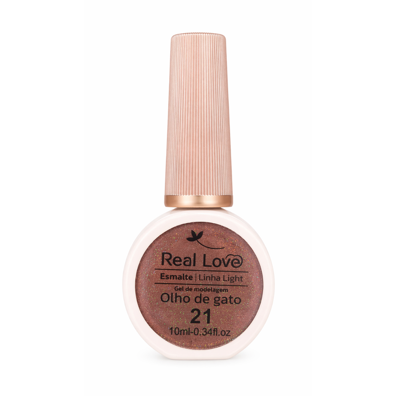 Esmalte Olho De Gato Real Love LT-41 Cor 21 Glitter 10ml
