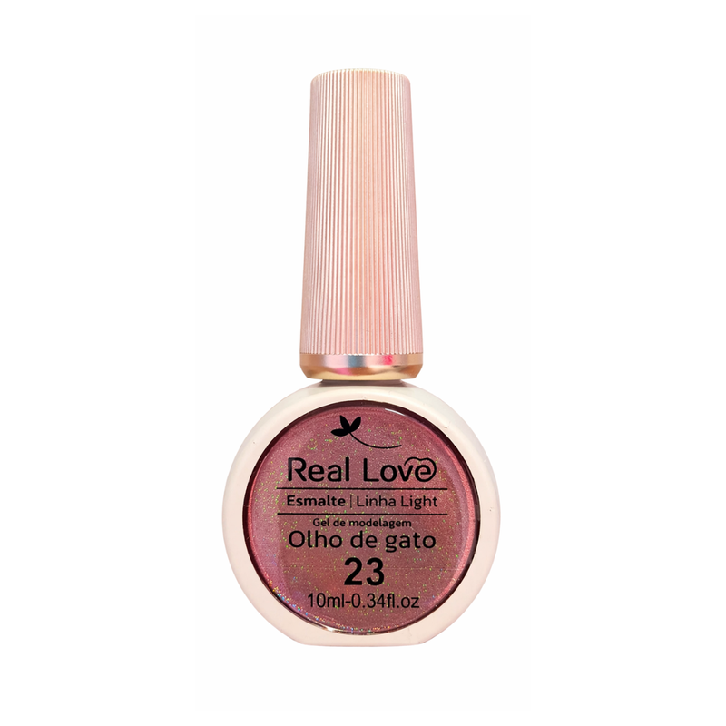 Esmalte Olho De Gato Real Love LT-41 Cor 23 Glitter 10ml
