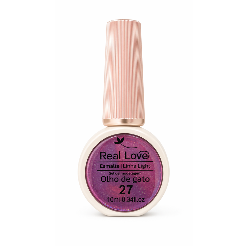 Esmalte Olho De Gato Real Love LT-41 Cor 27 Glitter 10ml