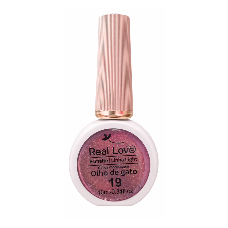 Esmalte Olho De Gato Real Love LT-41 Cor 19 Glitter 10ml