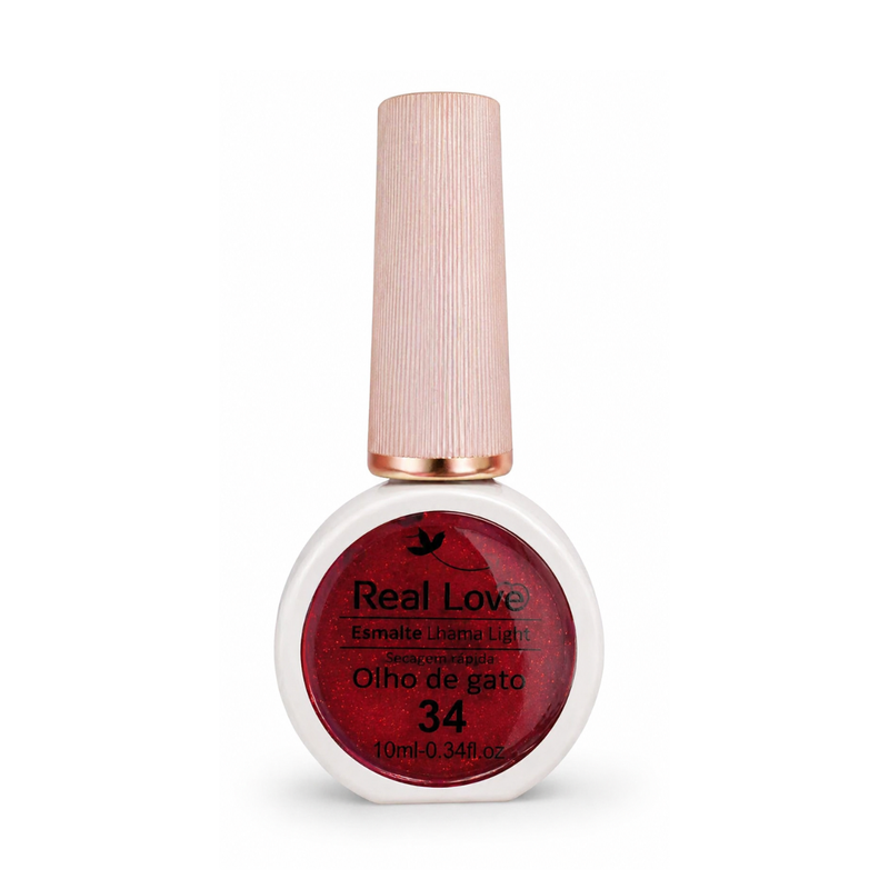 Esmalte Olho De Gato Real Love LT-41 Cor 34 Glitter 10ml