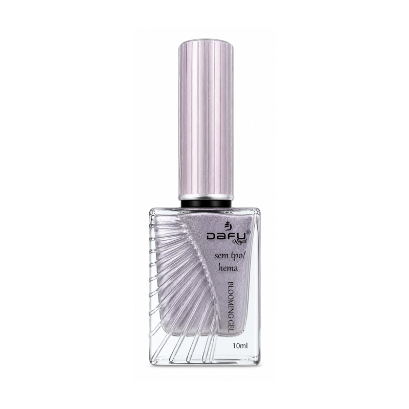 Esmalte Em Gel Tons De Dourado Efeito Marmore Dafu 004