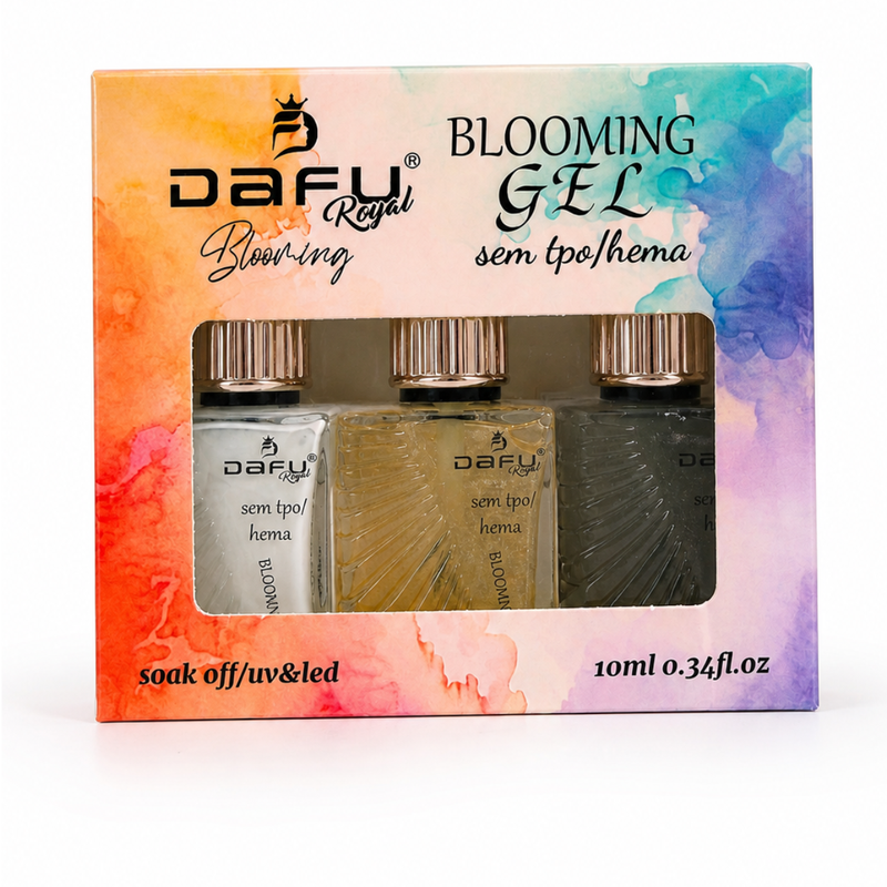Kit 12 Cores Blooming Gel Aquarela Dafu Nail