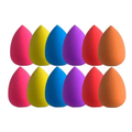 Esponja Coxinha para Maquiagem C/12 Unidades Cores Variadas