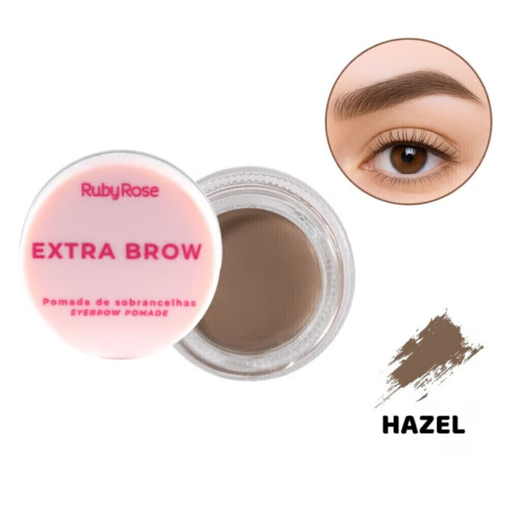 Pomada Para Sobrancelhas Ruby Rose Extra Brow - Cor: Hazel