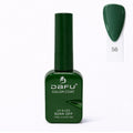 Esmalte em gel verde escuro para unhas, frasco de 10ml, acabamento UV LED, cor 56