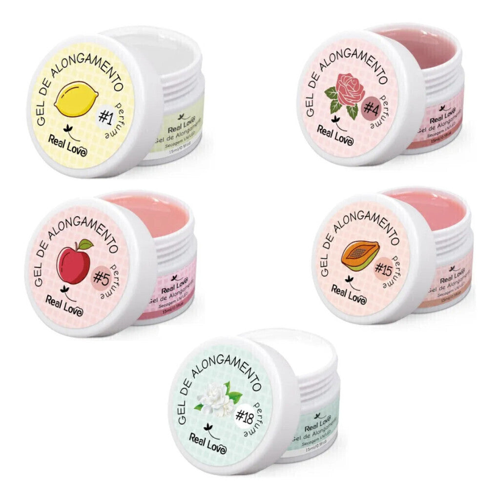 Gel De Alongamento 01 Limão - Linha Light Aromatizado 15Ml