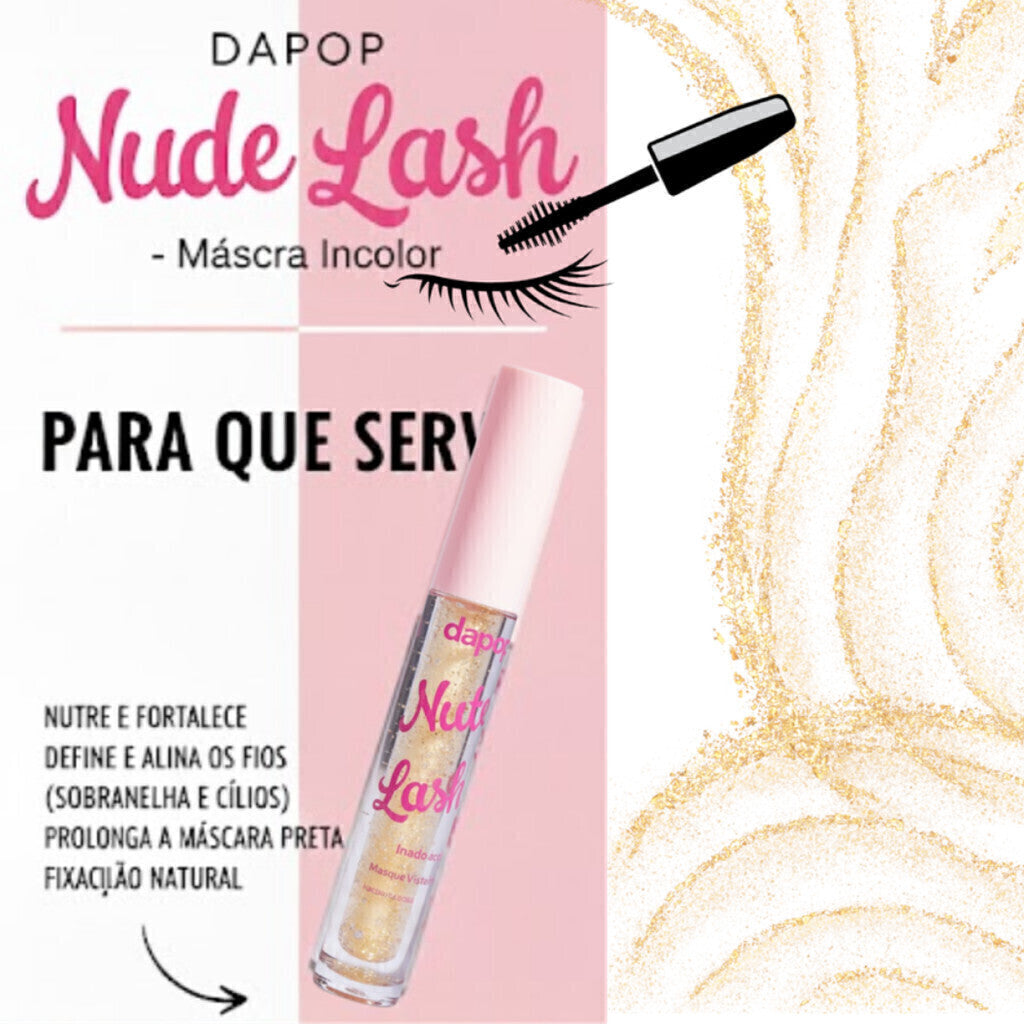 Máscara Cílios Incolor Nutri Lashes Cilios Sobrancelha Dap