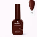 Esmalte em gel marrom escuro para unhas, frasco Dafu Color Coat, acabamento UV LED, 10ml