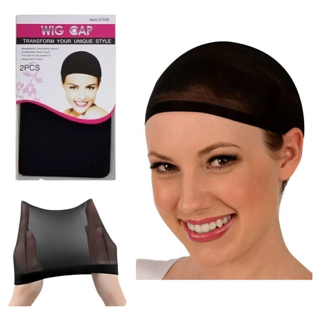 2 Touca Nero Cabelo Com Barra Dormir Alisa Cabelo Trança Wi