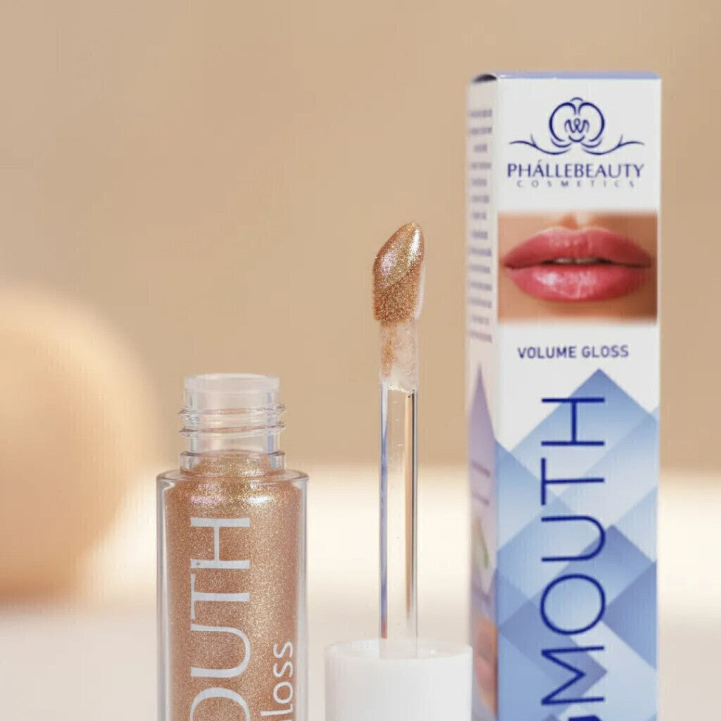 Gloss Aumenta Volume Labial Hidratante Big Mouth Gold 4Ml