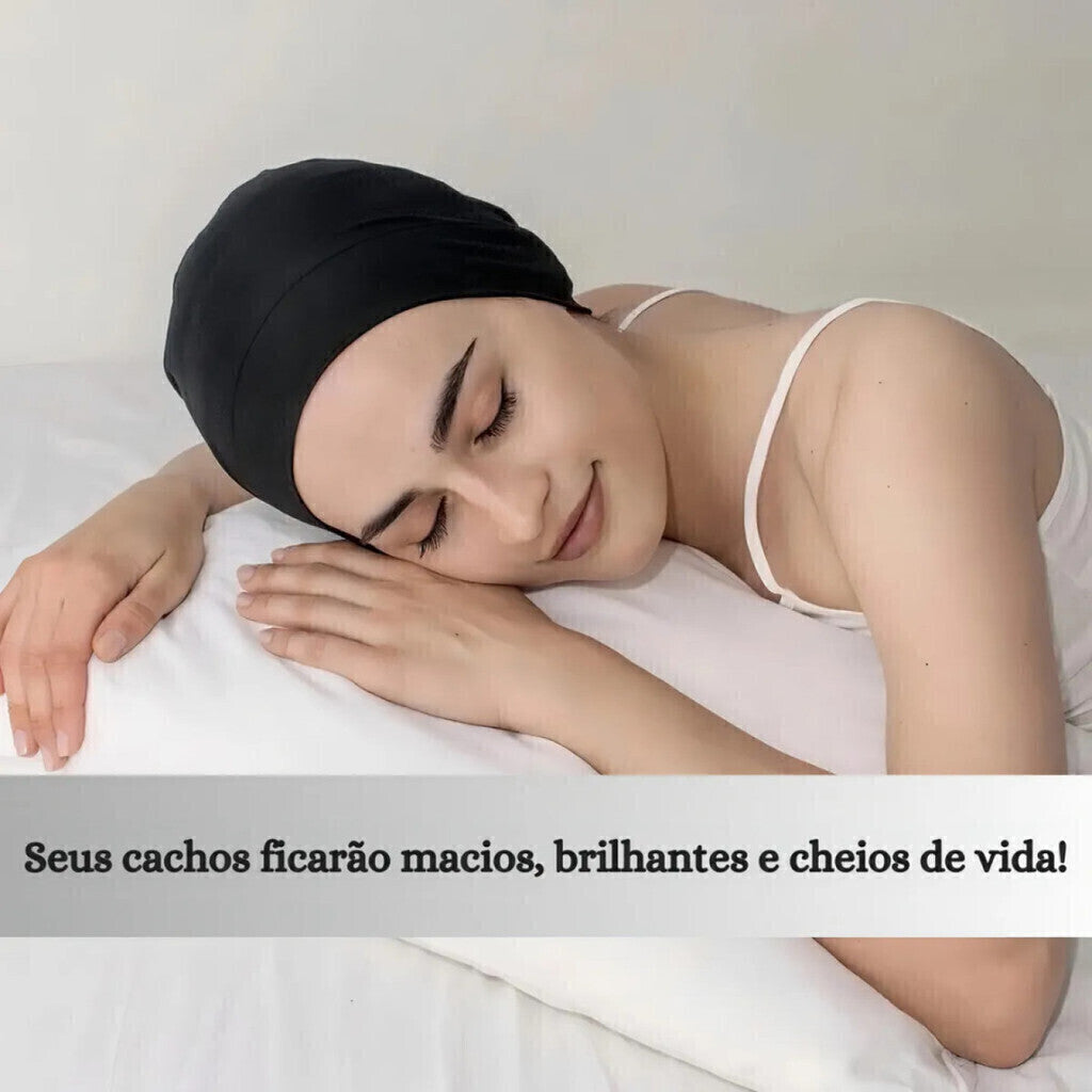 2 Touca Nero Cabelo Com Barra Dormir Alisa Cabelo Trança Wi