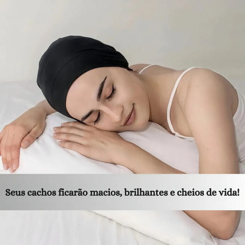 2 Touca Nero Cabelo Com Barra Dormir Alisa Cabelo Trança Wi