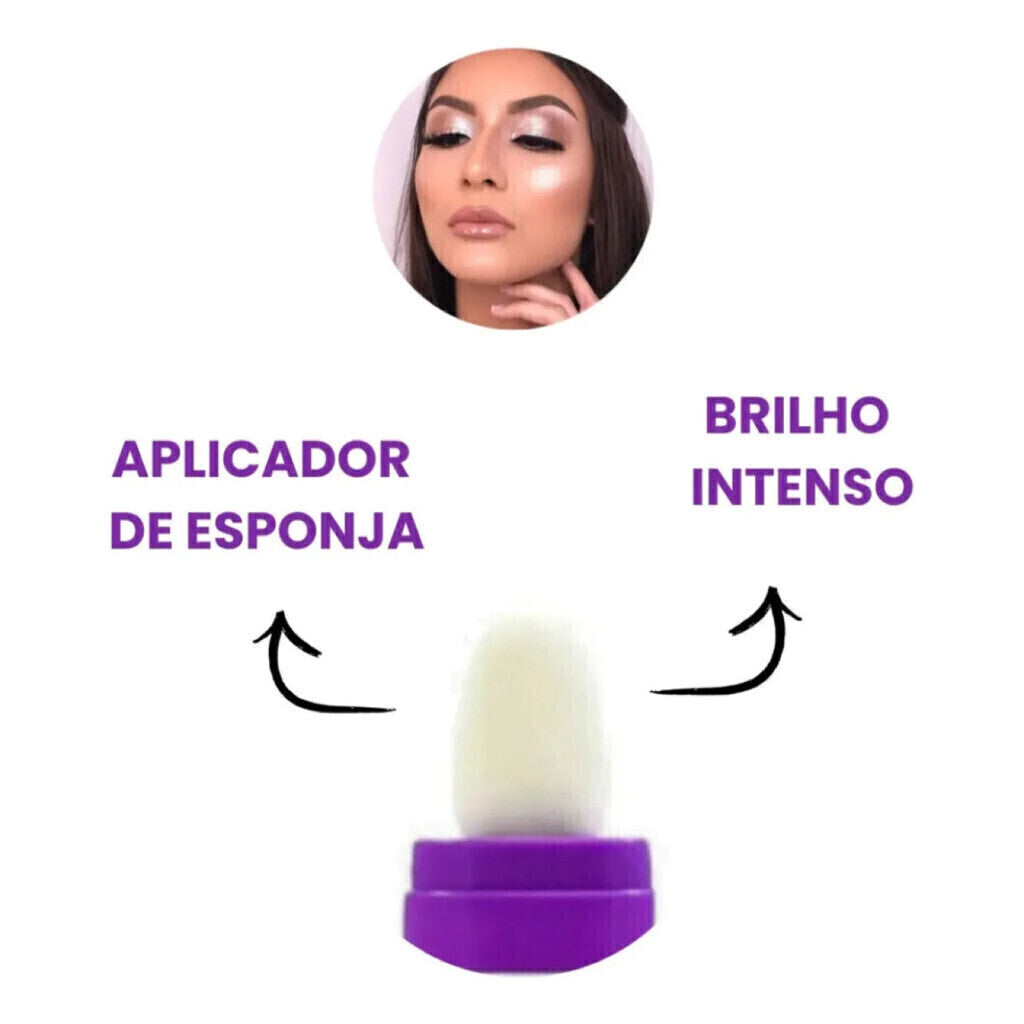 Iluminador Corporal Iluminador Facial Pó De Fada C/Aplicado
