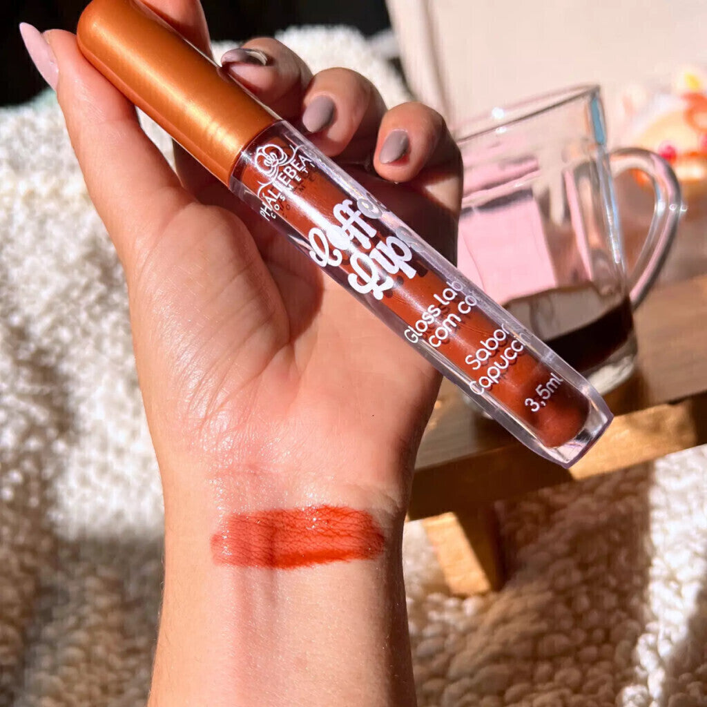 Gloss Lábial Coffe Lips Sabor Cappuccino Phállebeauty