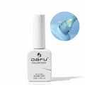 Esmalte em gel Dafu branco perolado para unhas, embalagem de 10ml, indicado para UV e LED.