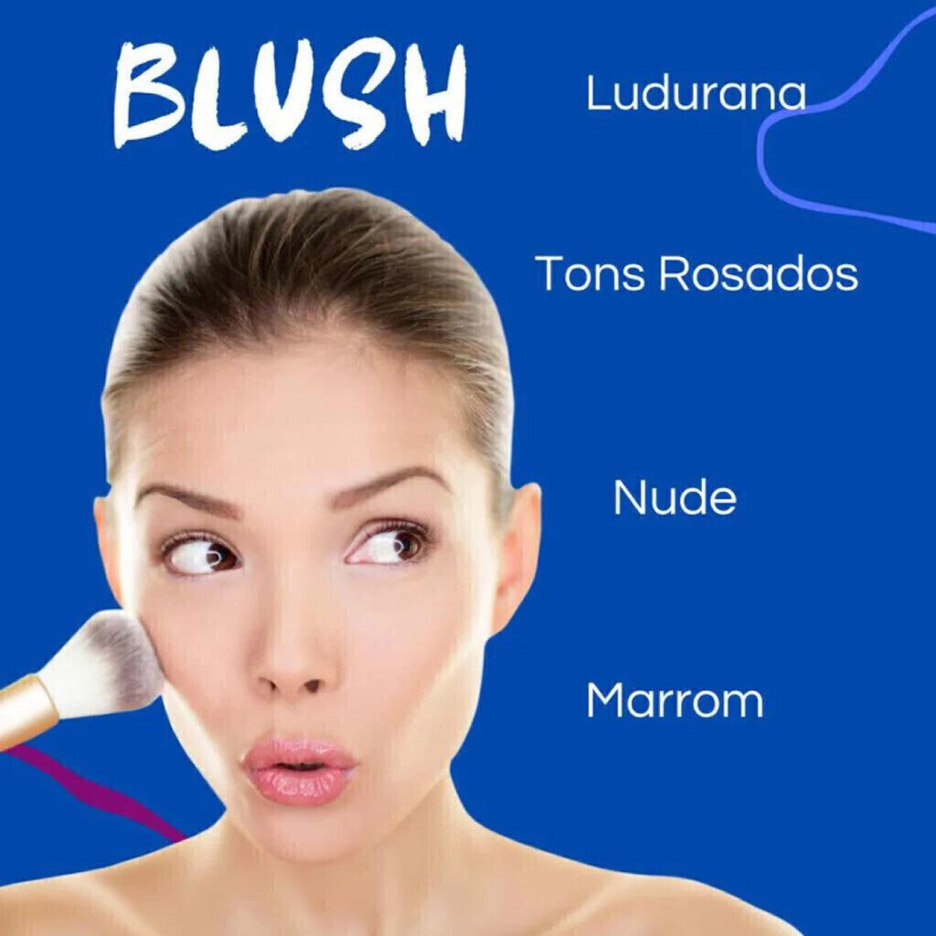 Paleta Quarteto De Blush Ludurana 4 Cores Matte Vegano