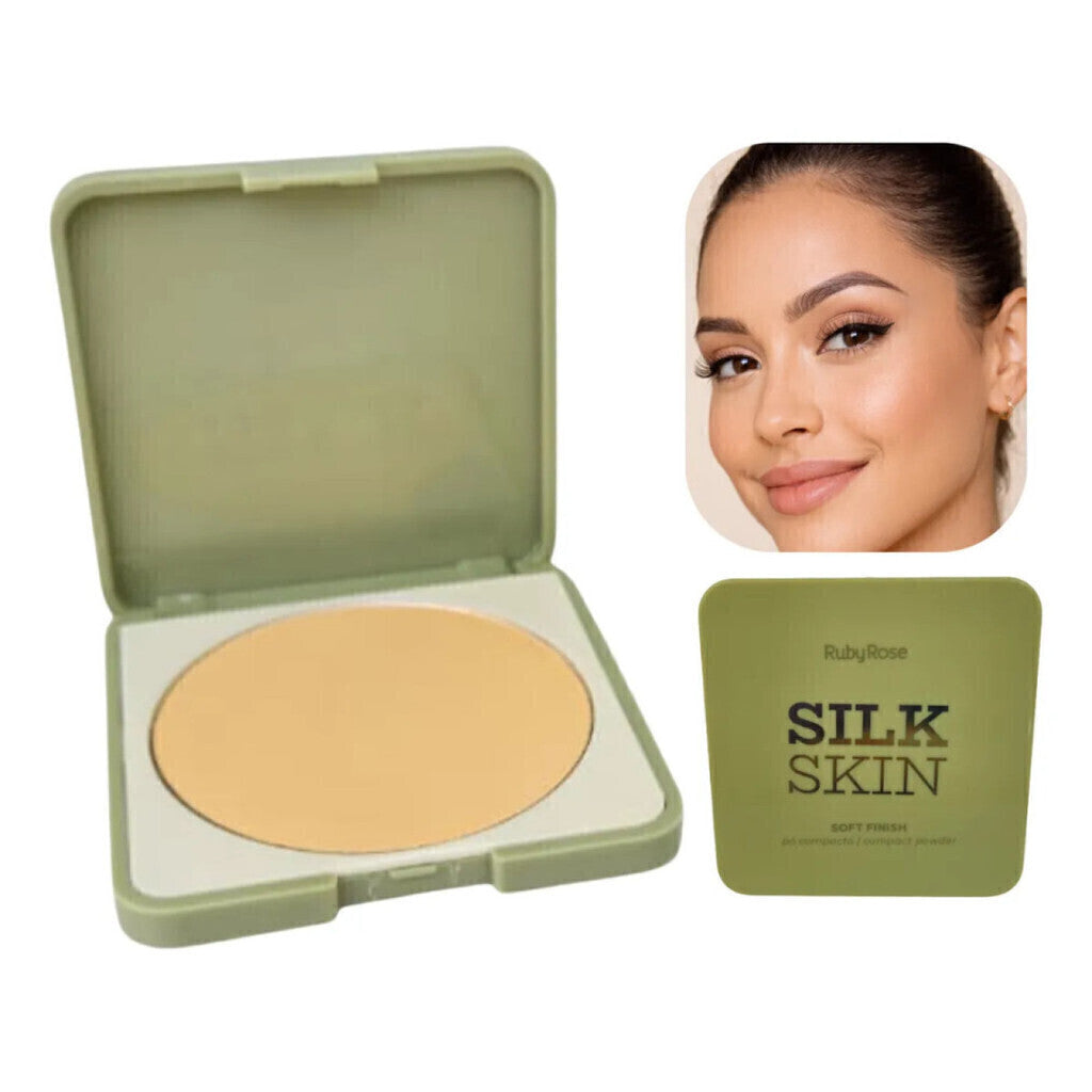 Pó Compacto Da Ruby Rose Efeito Natural E Matte Sun Sunshine