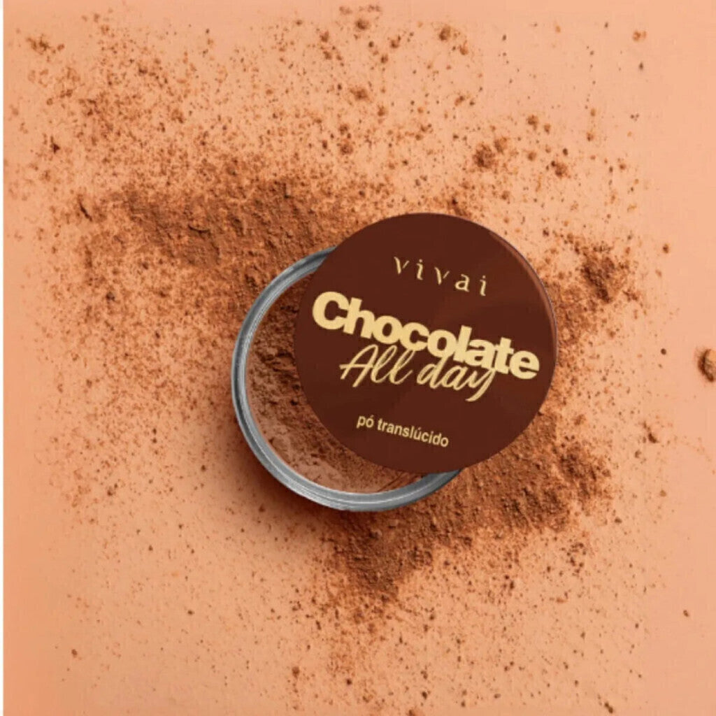 Pó Facial Chocolate All Day Vivai Fixador Translucido