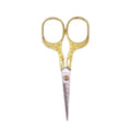 Tesoura De Corte Dourada Dafu De Aço Inox