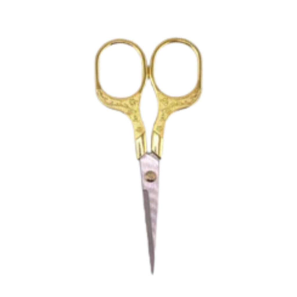 Tesoura De Corte Dourada Dafu De Aço Inox