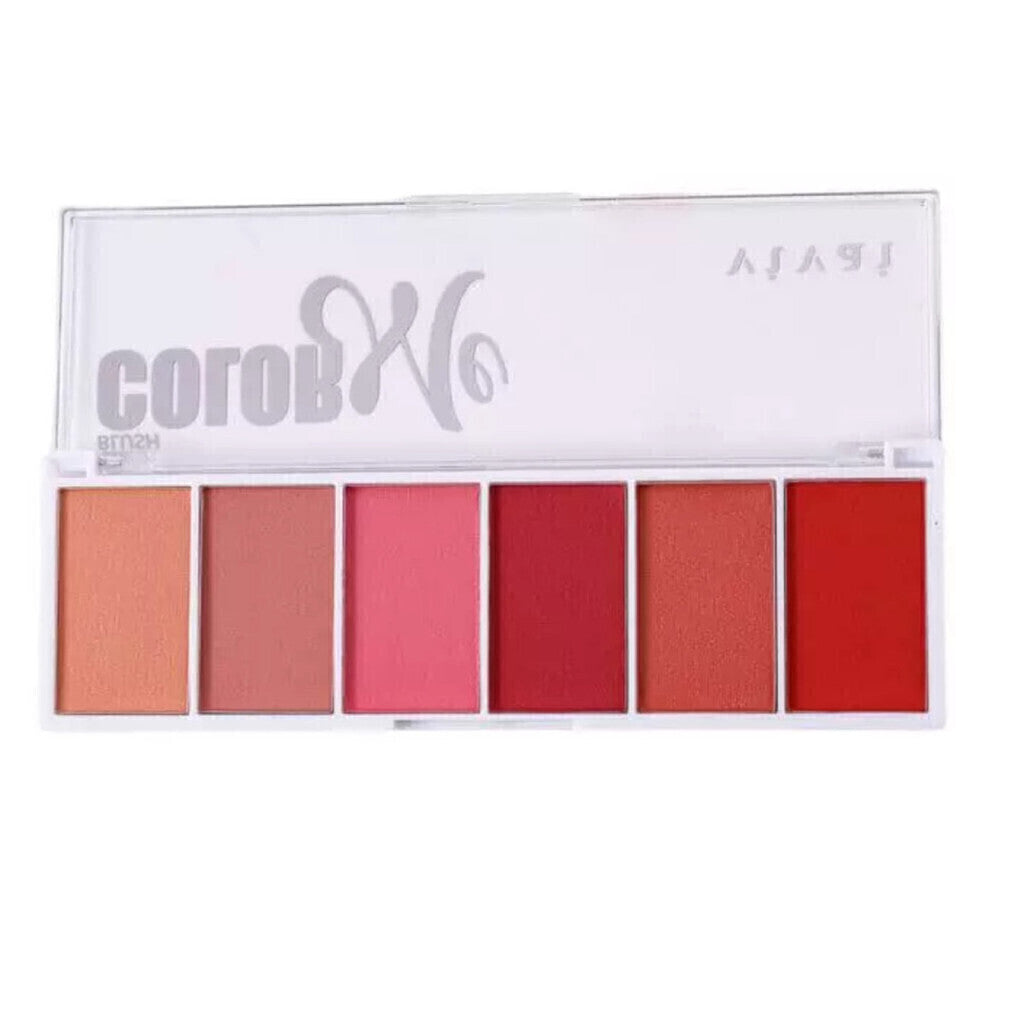 Paleta De Blush Color Me Matte Vivai 6 Cores