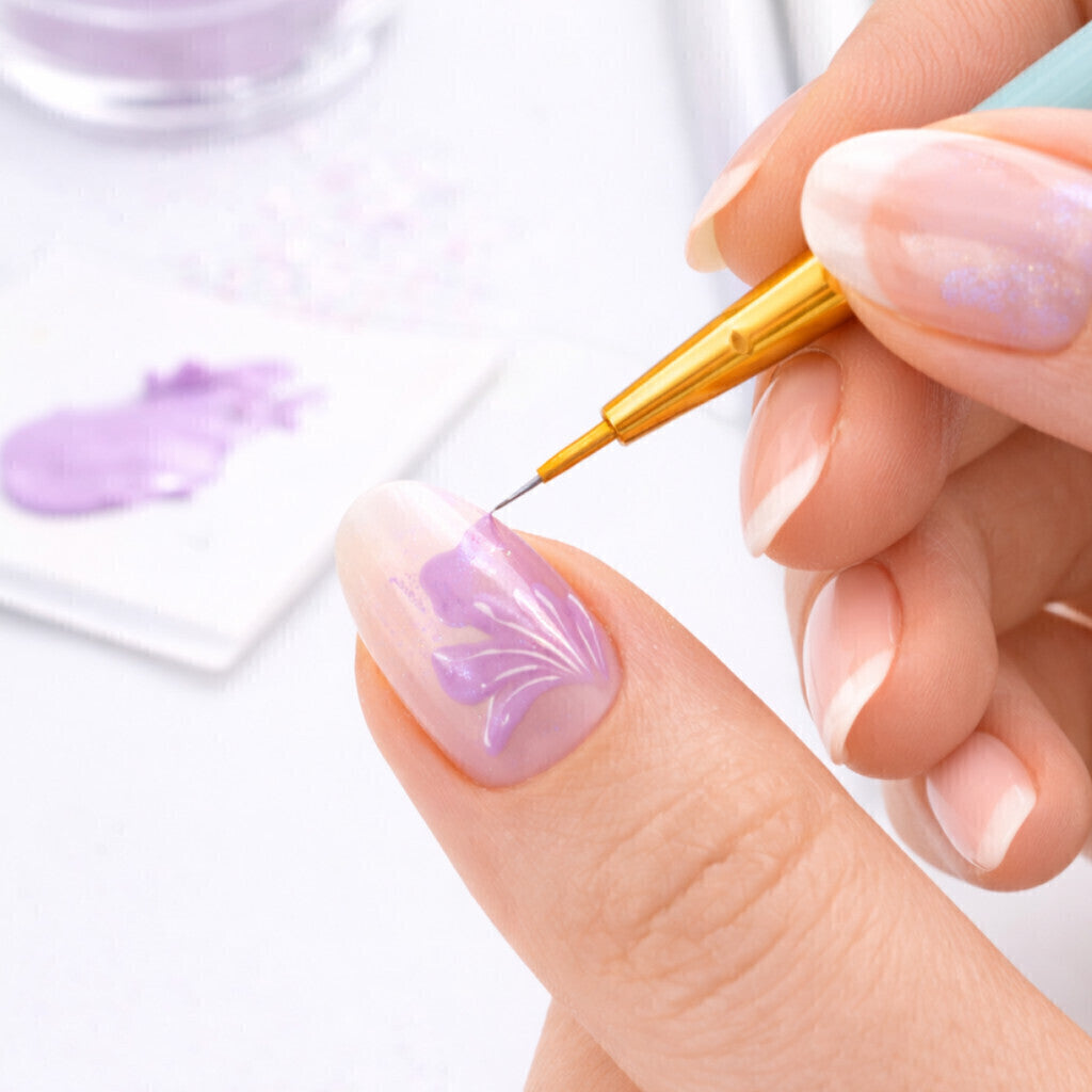 Kit C/3 Pinceis Finos Nail Decoração Dafu