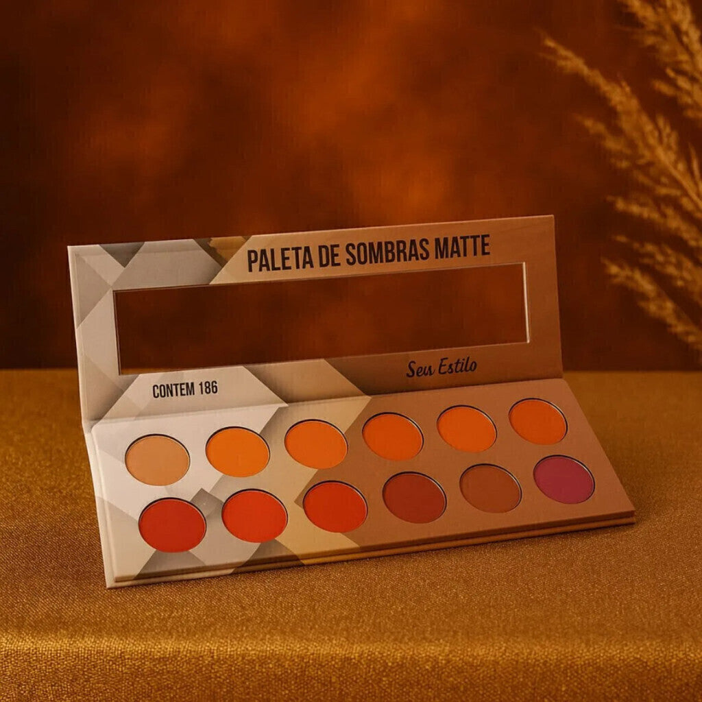 Paleta Sombras Matte Seu Estilo Ludurana Multicolor