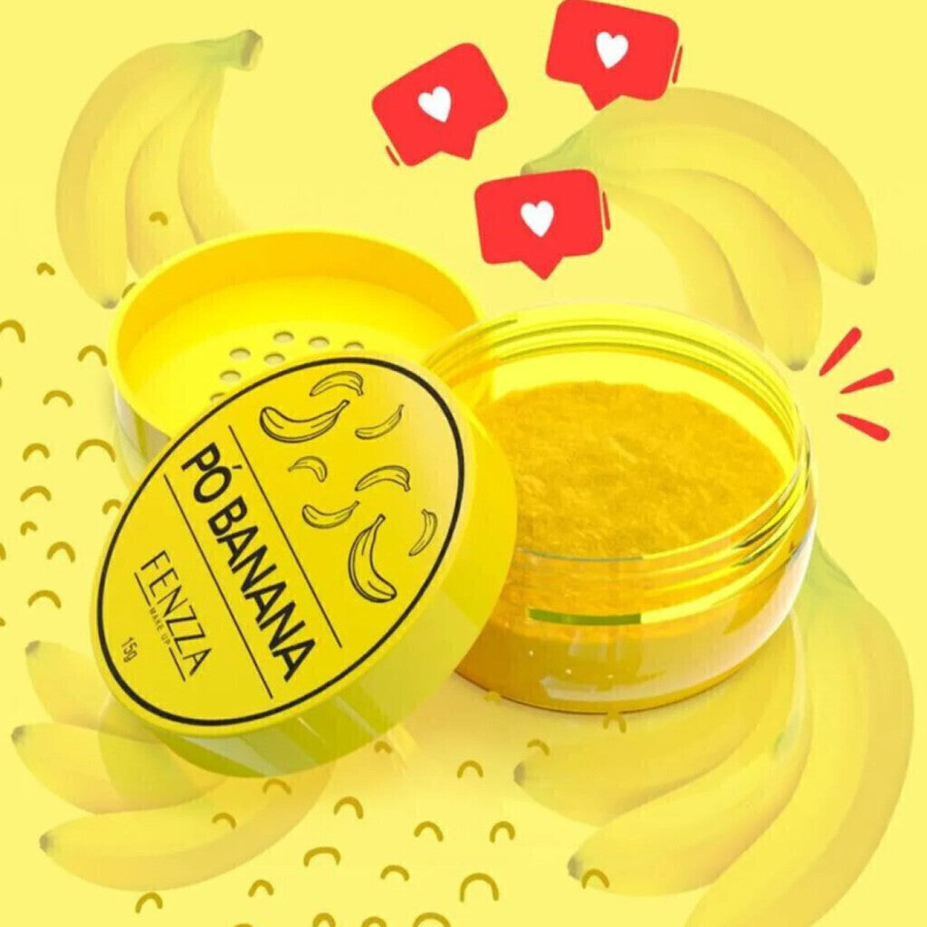 Pó Banana Solto Facial Fixador E Finalizador Fenzza