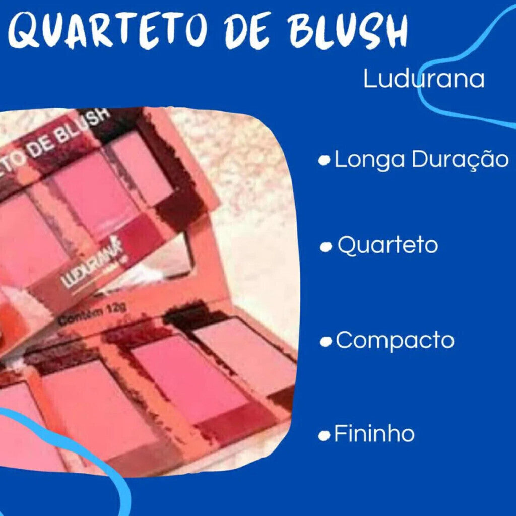 Quarteto De Blush- Tons Rosados - Ludurana