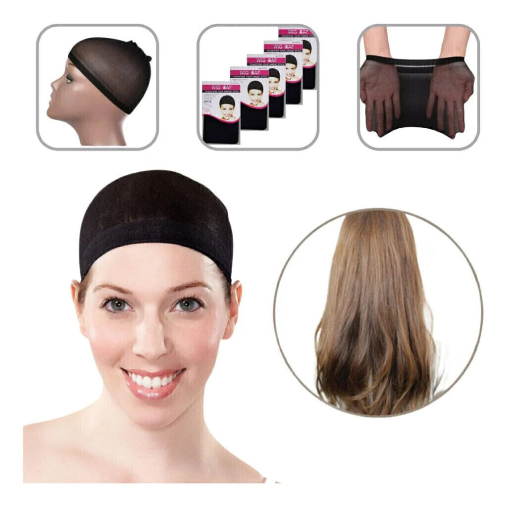 2 Touca Nero Cabelo Com Barra Dormir Alisa Cabelo Trança Wi