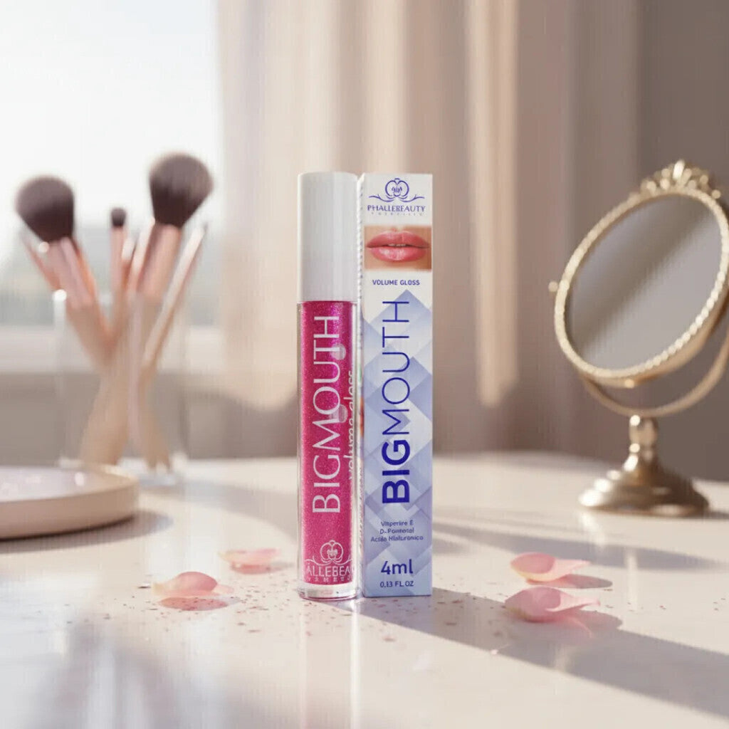 Lip Gloss Aumenta Volume Phállebeauty Pink Glow 4Ml