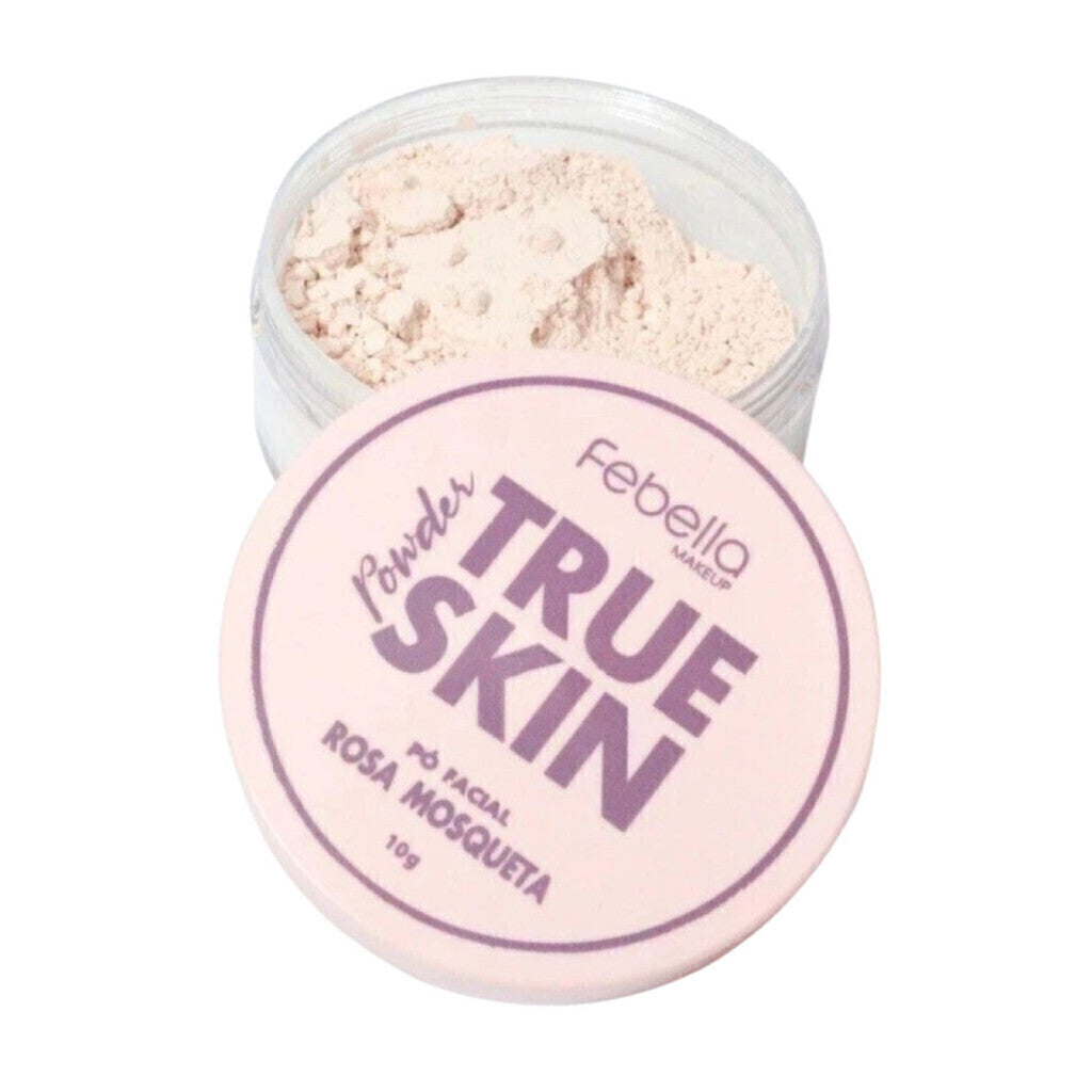 Pó Solto Facial Finalizador Rosa Mosqueta Febella