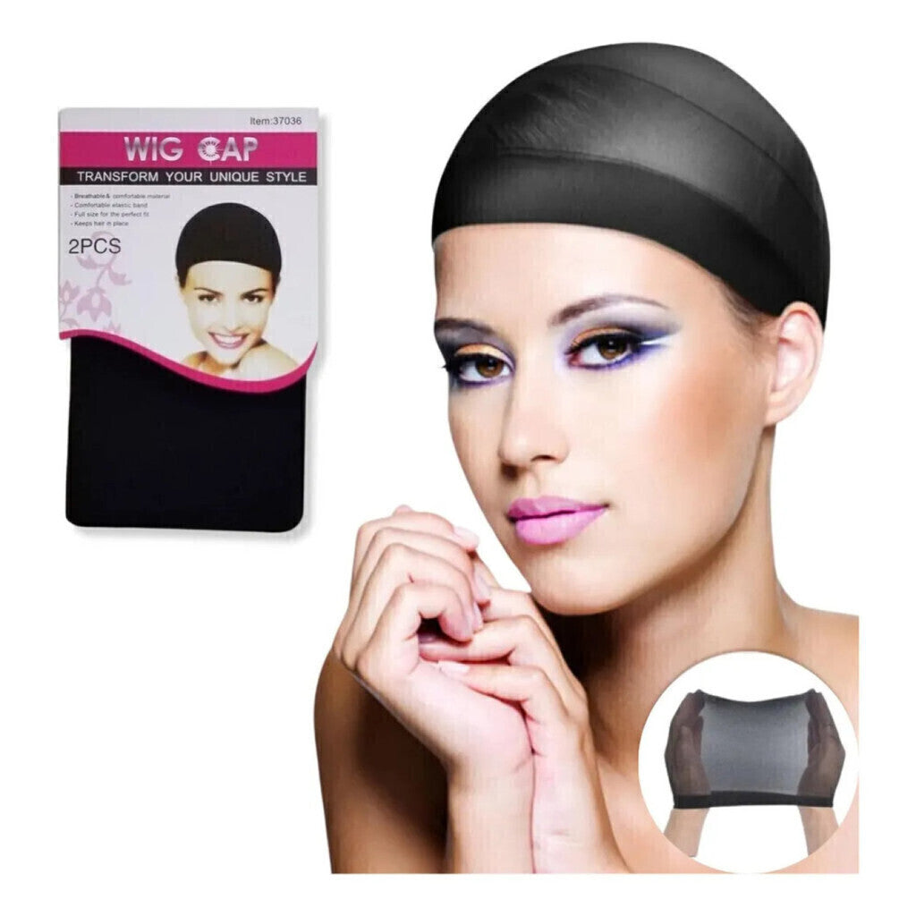 2 Touca Nero Cabelo Com Barra Dormir Alisa Cabelo Trança Wi