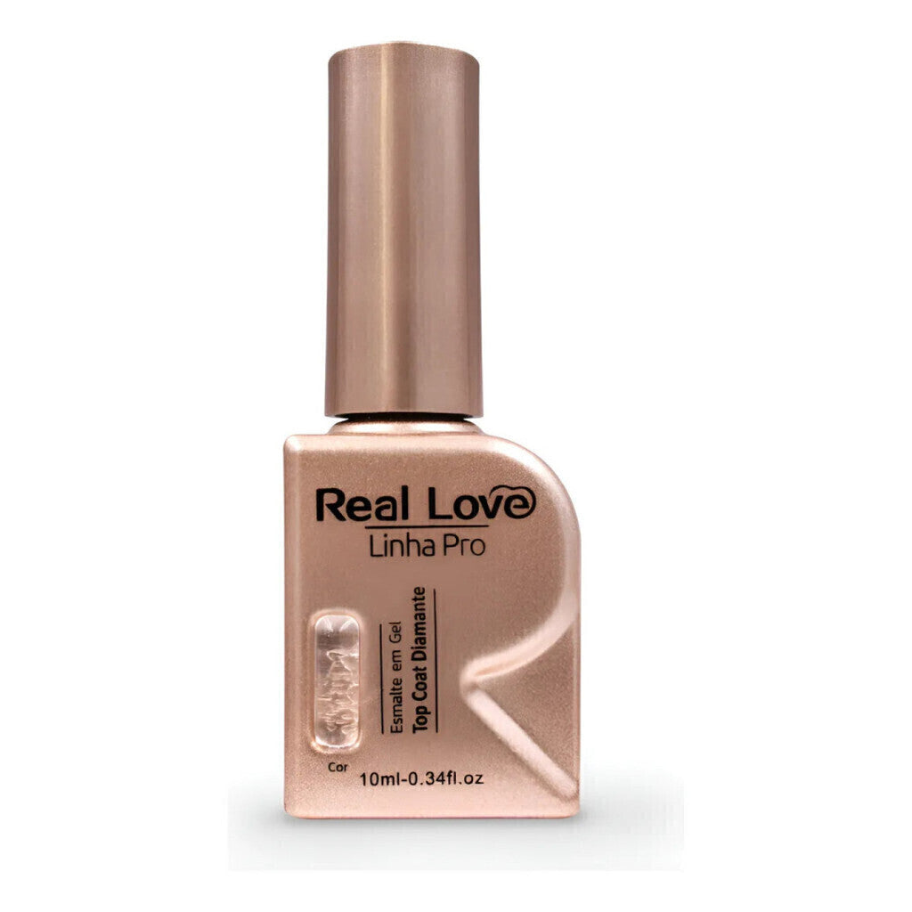 Top Coat Diamante Para Unhas Linha Pro 10 Ml - Real Love