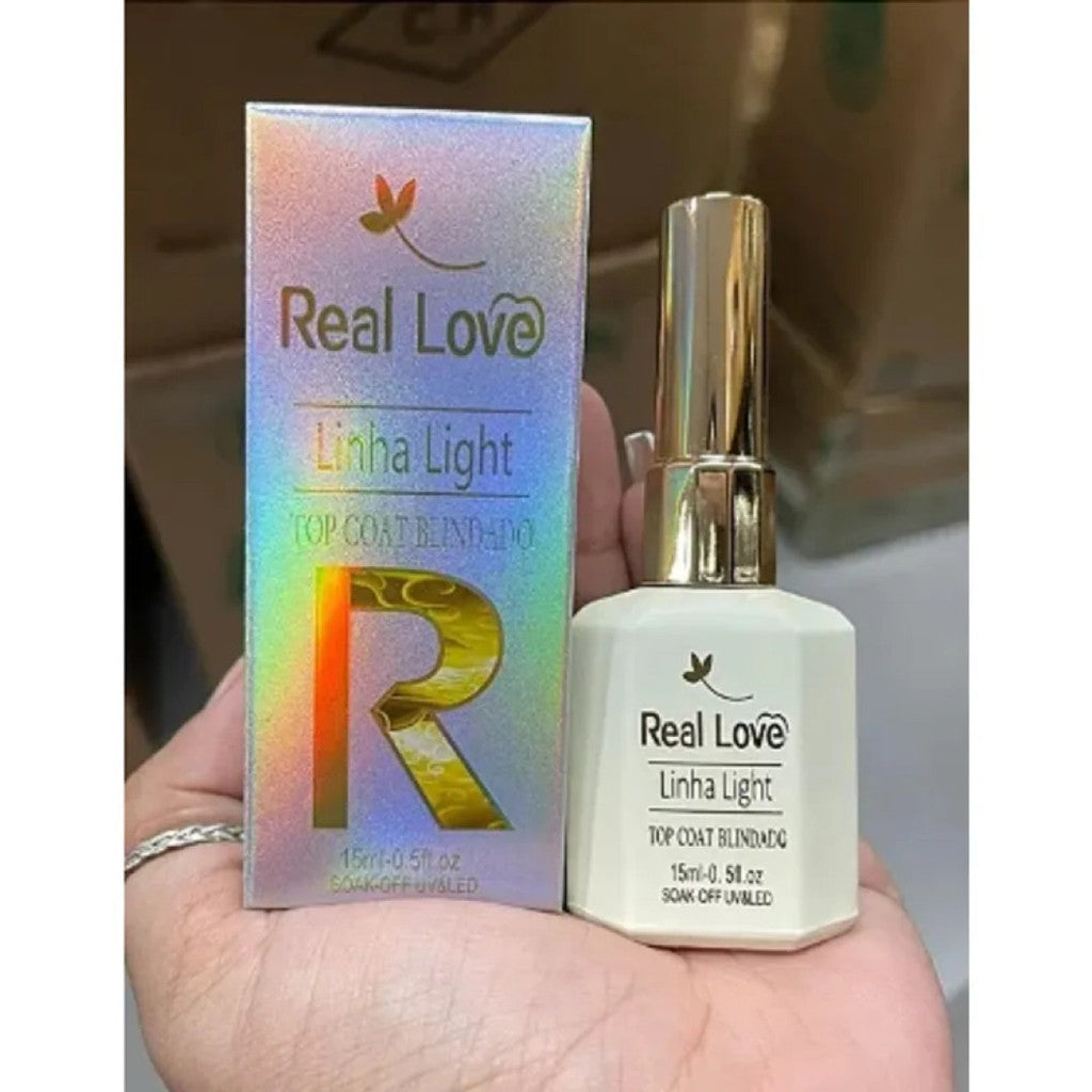 Top Coat Blindado Para Unhas15Ml - Real Love