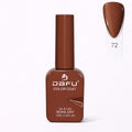 Esmalte gel marrom para unhas, acabamento brilhante, frasco de 10ml, número 72