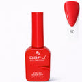 Esmalte em gel vermelho para unhas, acabamento brilhante, frasco de 10ml, cor 60.